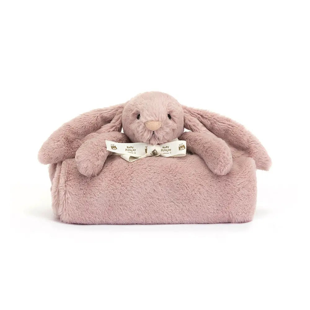 Bashful Luxe Bunny Rosa Blankie