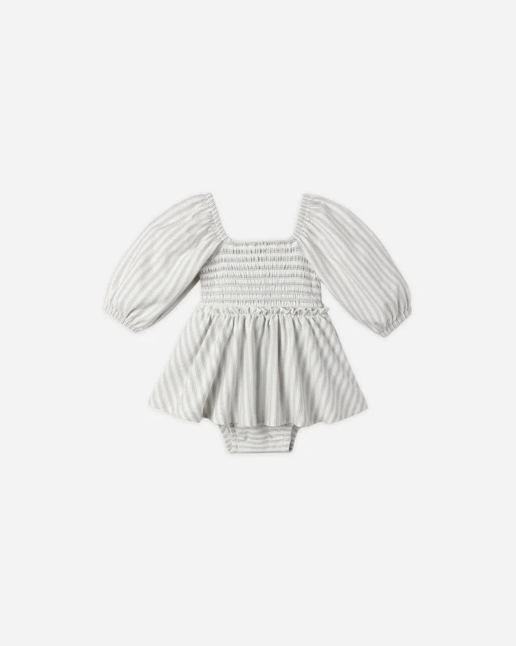 Lainey Romper | Cloud Stripe