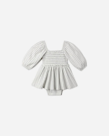 Lainey Romper | Cloud Stripe