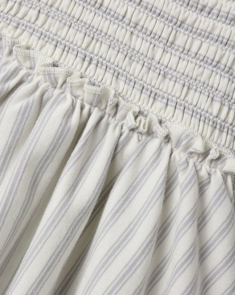 Lainey Romper | Cloud Stripe