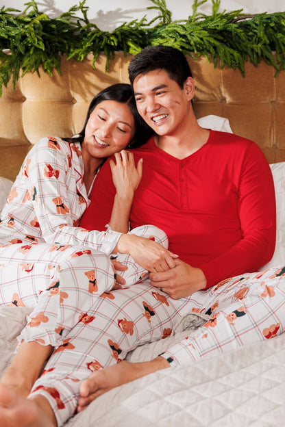 Cozy Christmas Bears Men's Top + Jogger