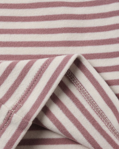 Ruffle Cozy Set | Mulberry Stripe