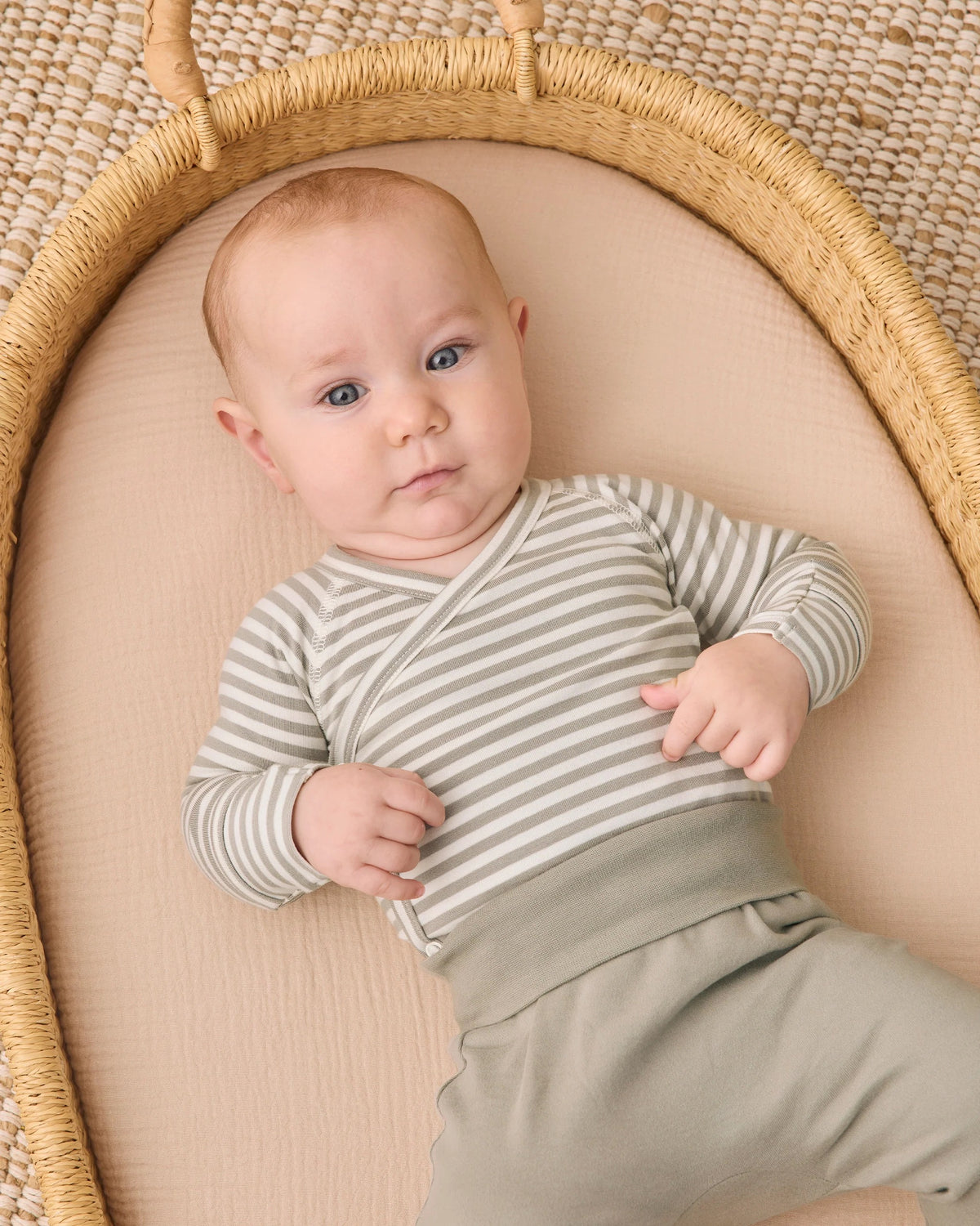 Side Snap Bodysuit + Pant Set | Laurel Stripe