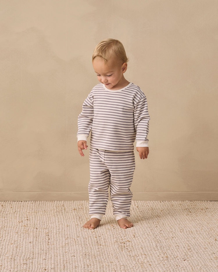 Cozy Set | Slate Stripe