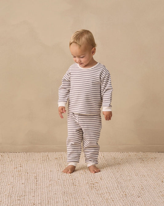 Cozy Set | Slate Stripe