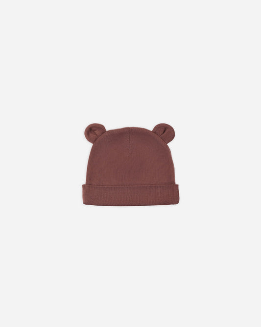 Baby Bear Beanie | Black Cherry
