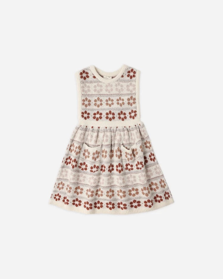Violette Sweater Dress | Flower Fair Isle