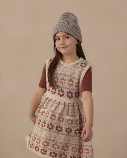 Violette Sweater Dress | Flower Fair Isle
