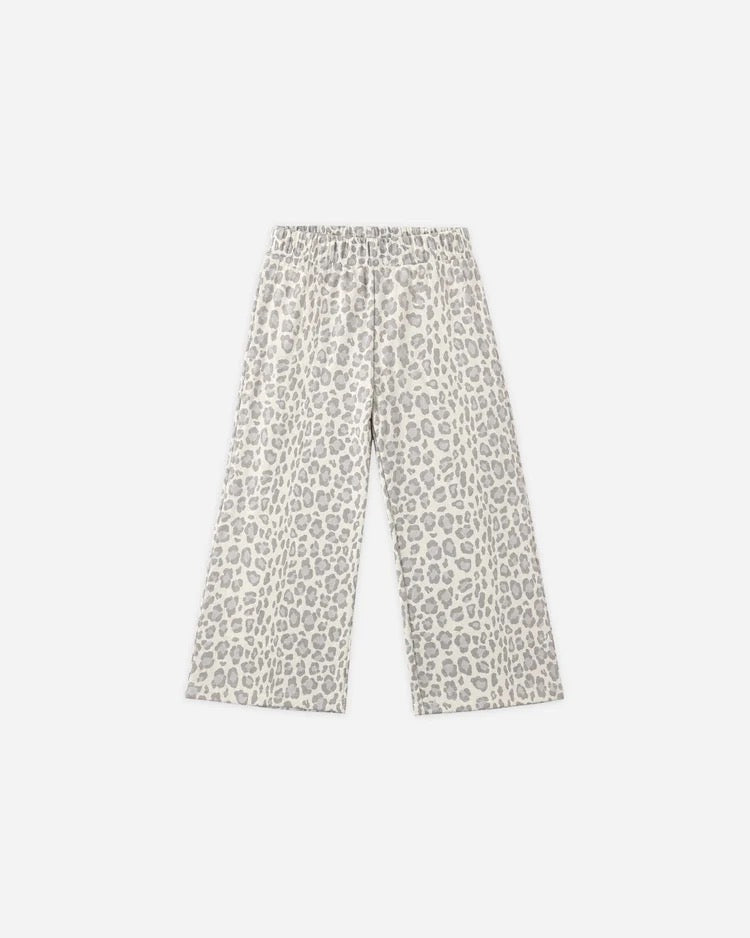 Wide Leg Sweatpants | Leopard