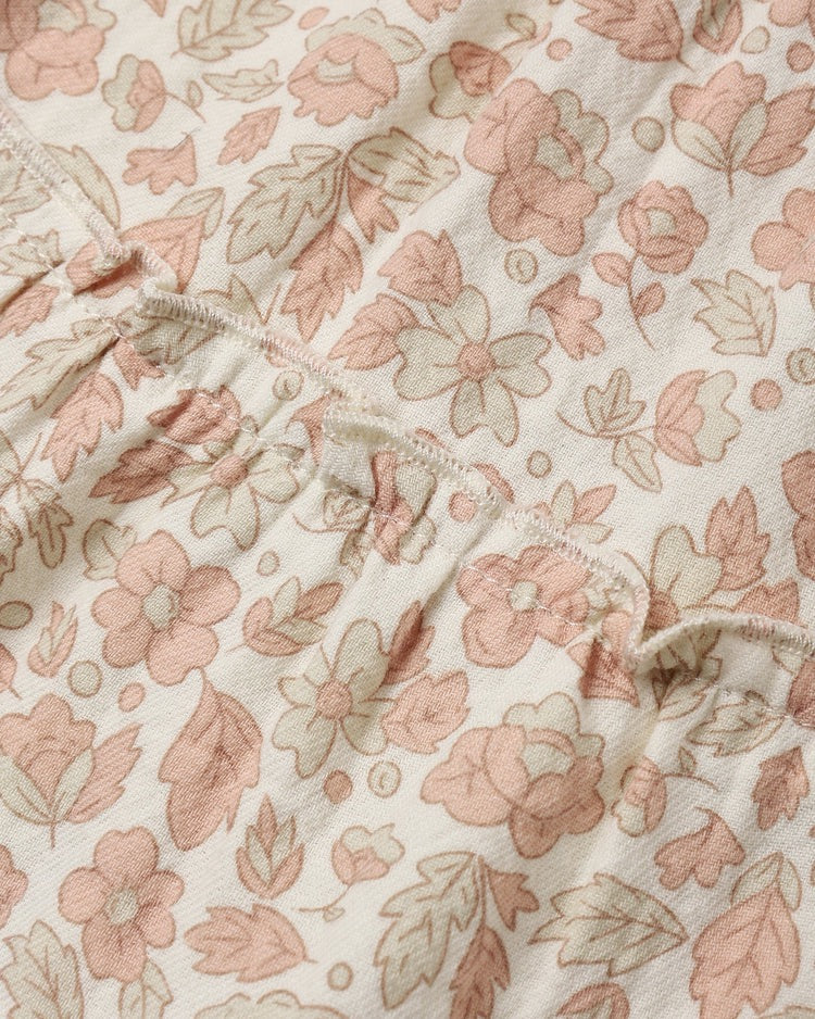 Ruffle Collar Button Dress | Pink Blossom