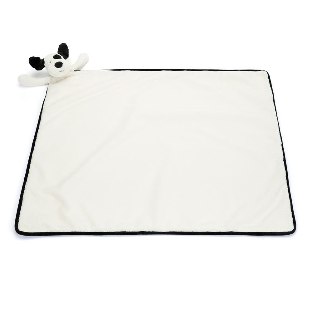 Bashful Rufferty Black & Cream Puppy Blankie