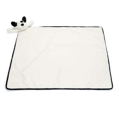 Bashful Rufferty Black & Cream Puppy Blankie