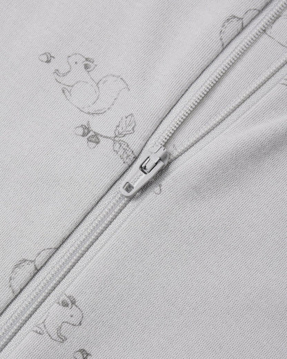Zip Long Sleeve Sleeper | Squirrel