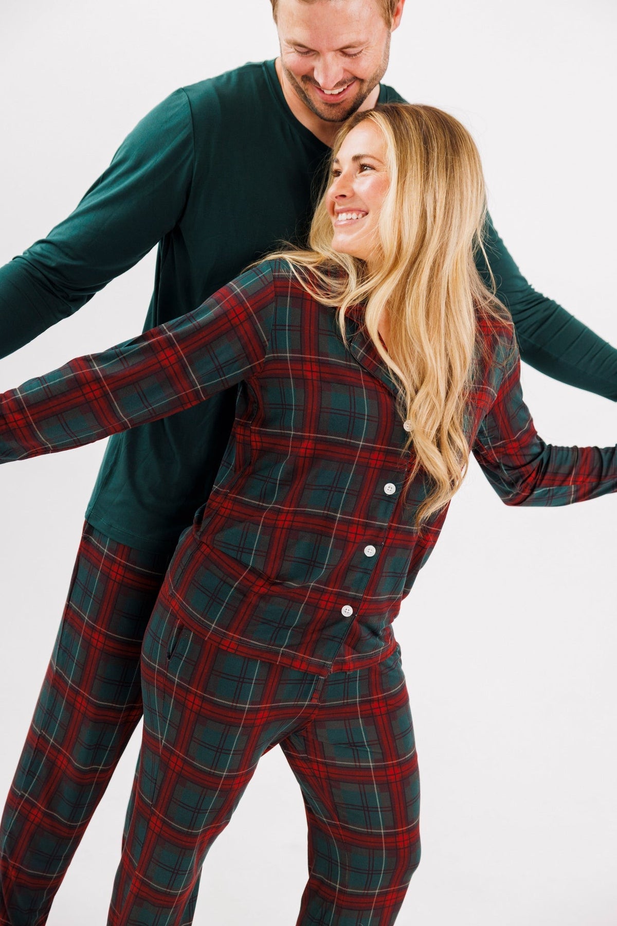 Holiday Heritage Plaid Men's Top + Jogger