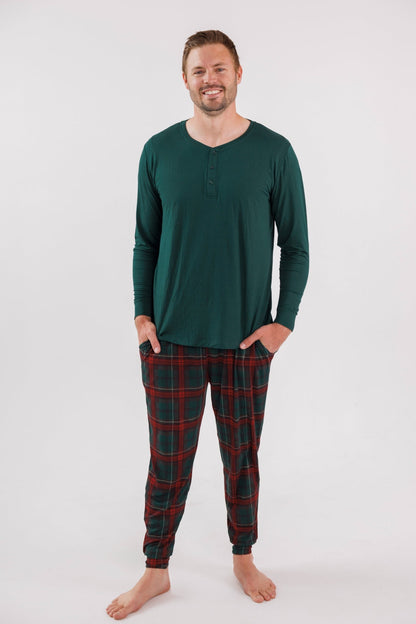Holiday Heritage Plaid Men's Top + Jogger