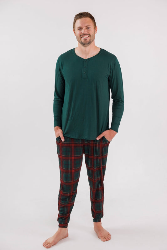 Holiday Heritage Plaid Men's Top + Jogger