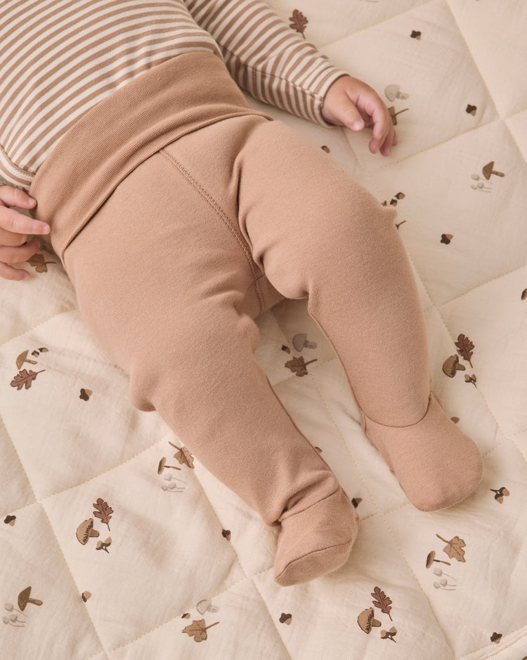 Side Snap Bodysuit + Pant Set | Almond Stripe