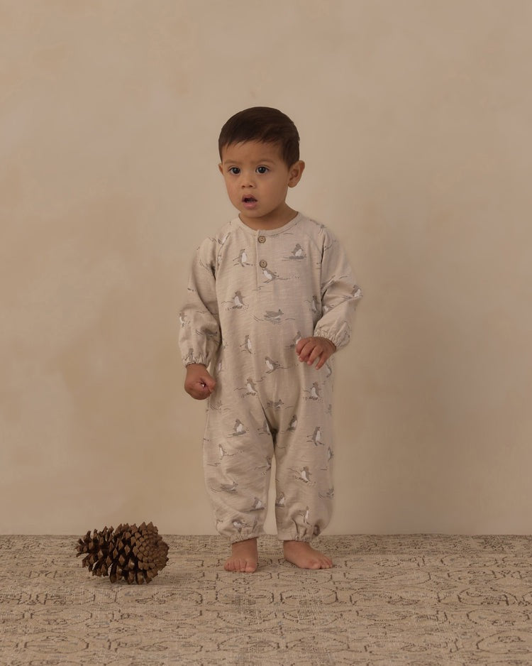 Henley Jumpsuit | Skiing Penguins