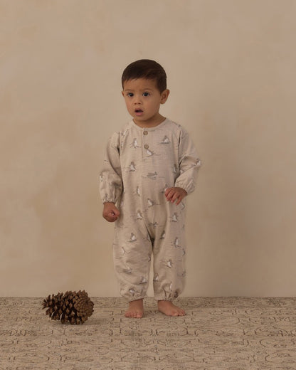 Henley Jumpsuit | Skiing Penguins