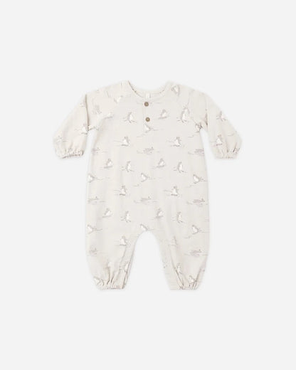Henley Jumpsuit | Skiing Penguins