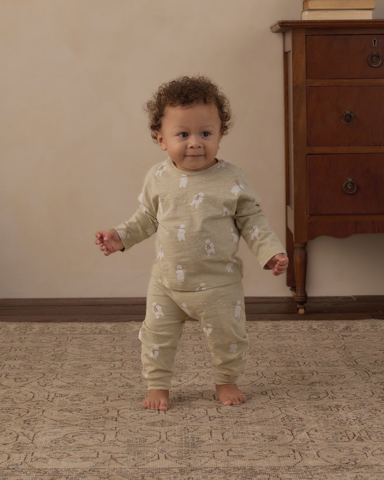 Long Sleeve Tee + Pant Set | Polar Bears