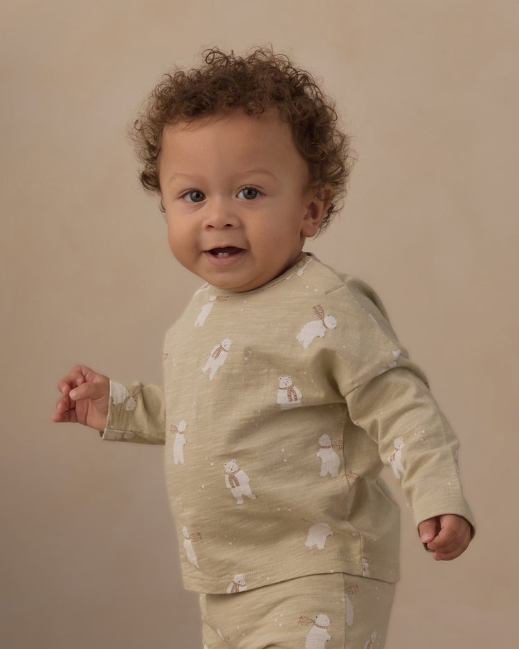 Long Sleeve Tee + Pant Set | Polar Bears