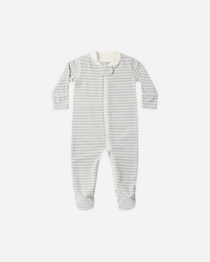 Zip Long Sleeve Sleeper Footie | Cloud Stripe