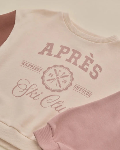 Legend Sweatshirt Apres Ski Club + Hailey Sweatpant Mulberry