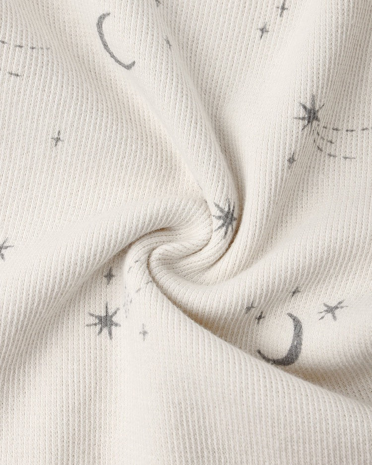 Ribbed Bodysuit, 2 Pack | Slate Microstripe & Celestial