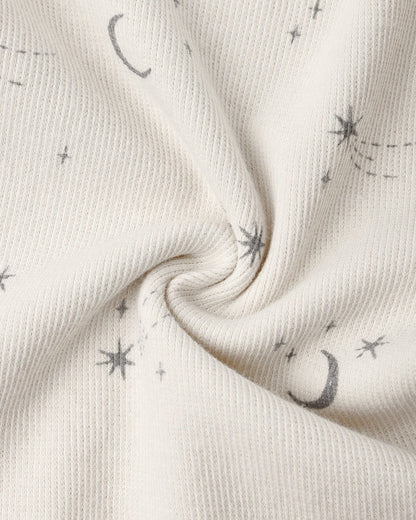 Ribbed Bodysuit, 2 Pack | Slate Microstripe & Celestial