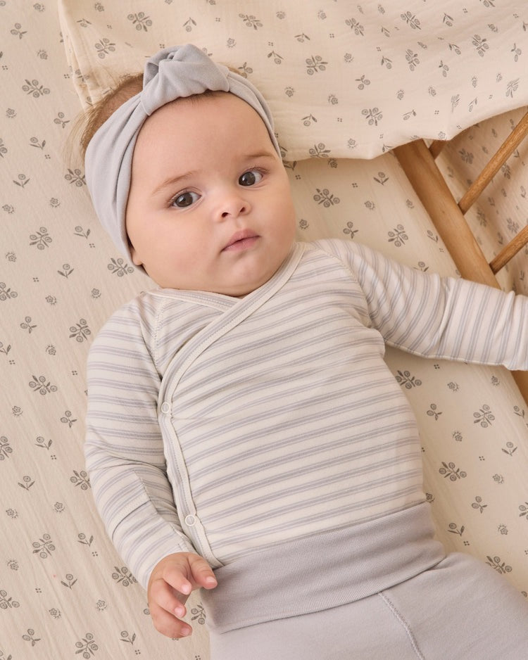 Side Snap Bodysuit + Pant Set | Cloud Stripe
