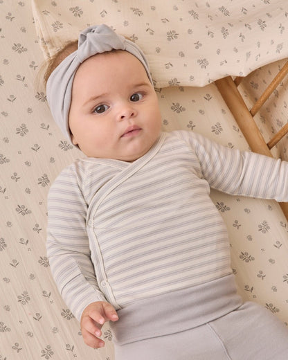 Side Snap Bodysuit + Pant Set | Cloud Stripe
