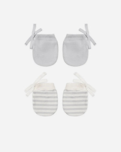 No Scratch Mittens, Set Of 2 | Cloud Stripe & Cloud