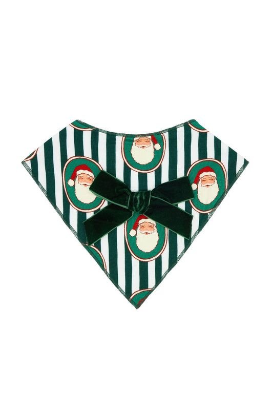 Green Santa Claus Lane Dog Bandana