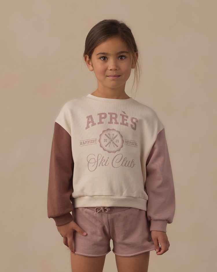 Legend Sweatshirt Apres Ski Club + Hailey Sweatpant Mulberry