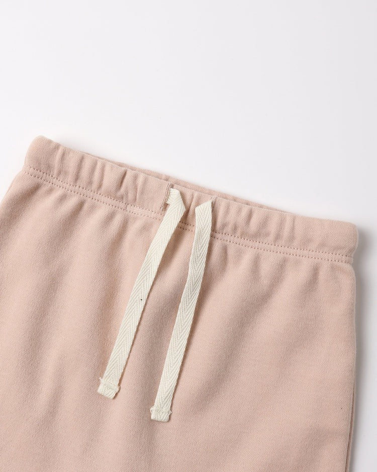 Wrap Top + Footed Pant Set | Dusty Rose