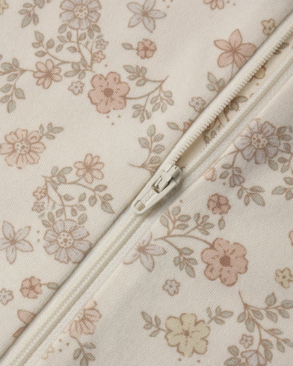 Zip Long Sleeve Sleeper | Footie Floral Vine