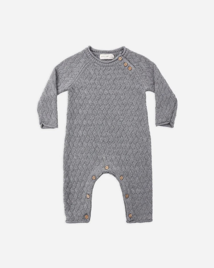 Cozy Heather Knit Jumpsuit | Heathered Slate