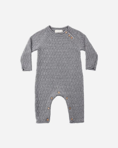 Cozy Heather Knit Jumpsuit | Heathered Slate