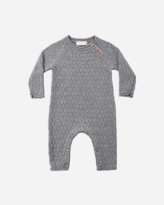 Cozy Heather Knit Jumpsuit | Heathered Slate