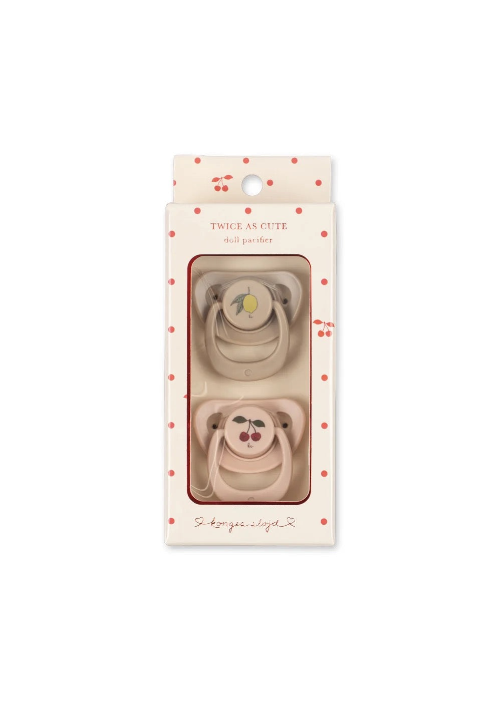 2 pack doll pacifier | Cherry & Lemon