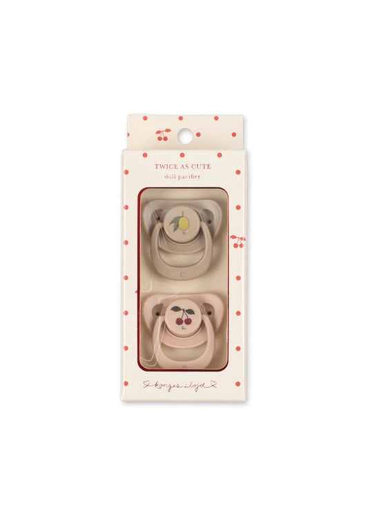 2 pack doll pacifier | Cherry & Lemon