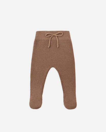 Knit Wrap Top + Footed Knit Pant | Cocoa