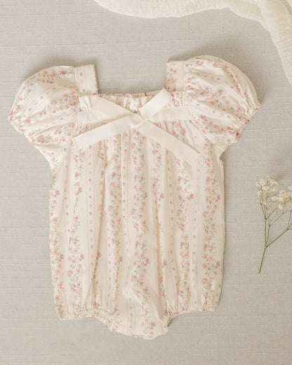 Lyla Romper | Floral Stripe