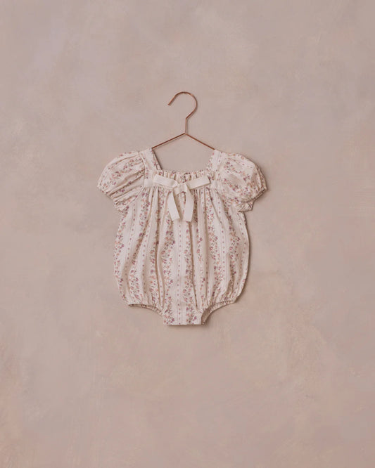 Lyla Romper | Floral Stripe