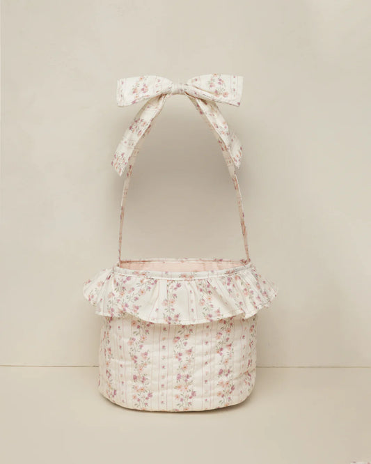 Easter Basket || Floral Stripe