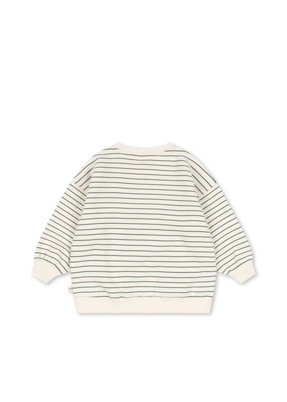 Amio Sweater + Track Pant Set- Lemon stripe