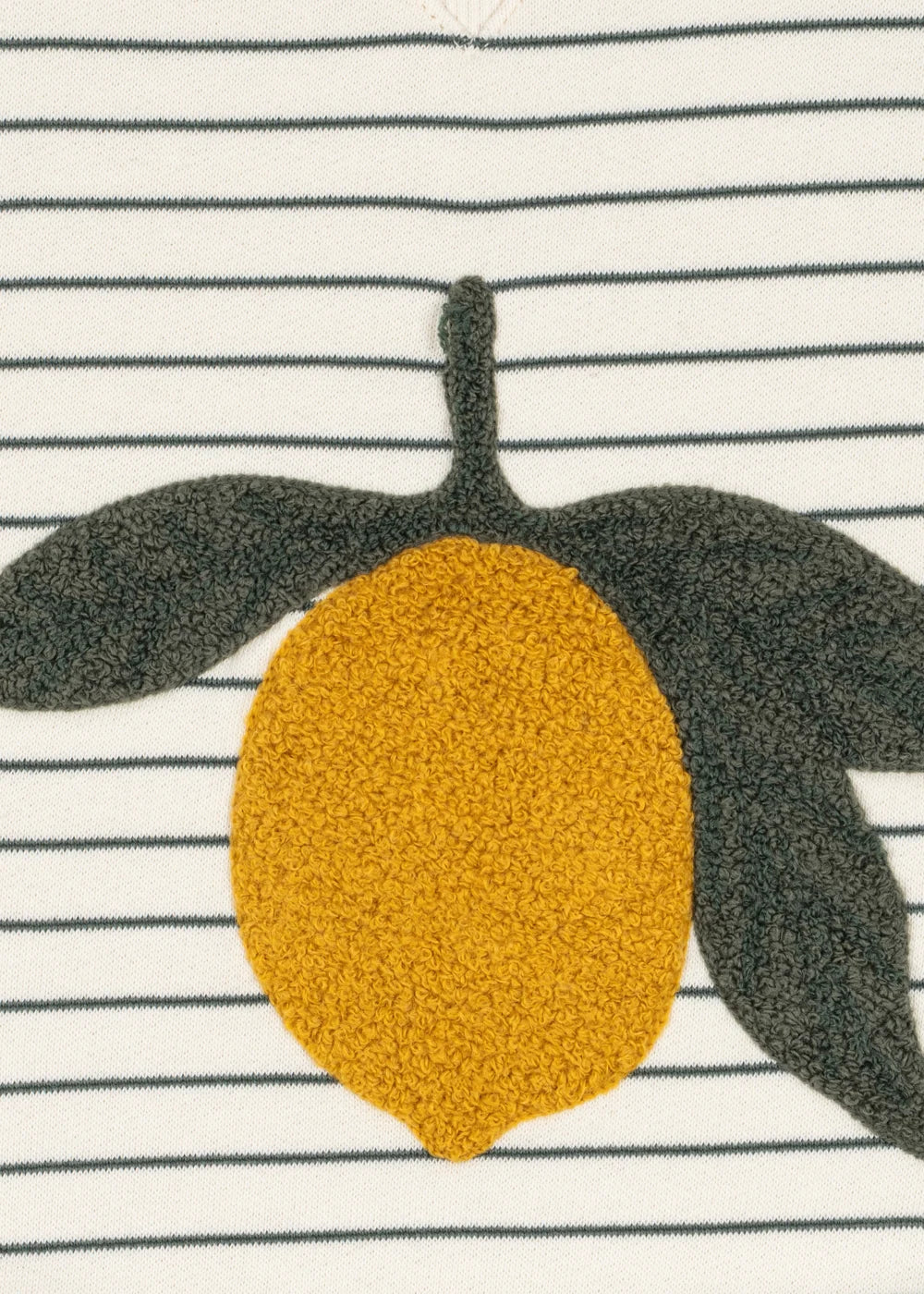Amio Sweater + Track Pant Set- Lemon stripe