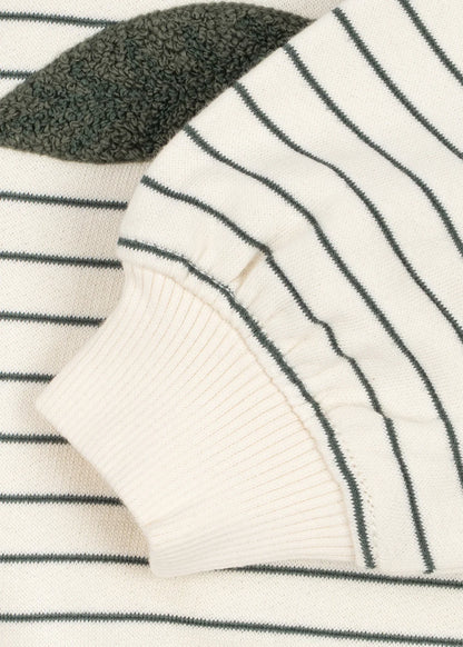 Amio Sweater + Track Pant Set- Lemon stripe