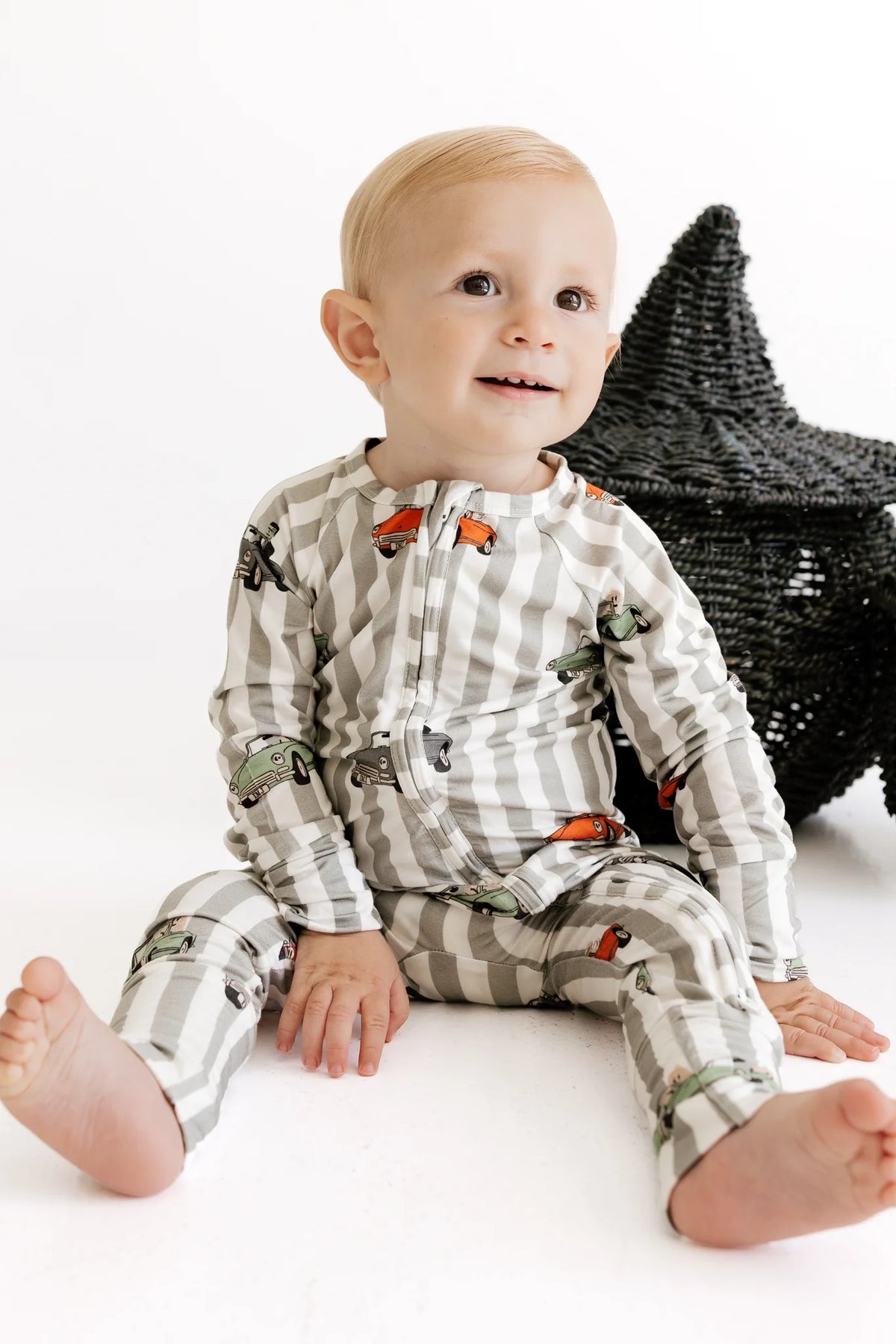 Spooky Little Riders Zipper Romper